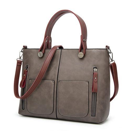 Lukarex – Women’s Vintage PU Leather Shoulder Bag with Adjustable Crossbody Strap