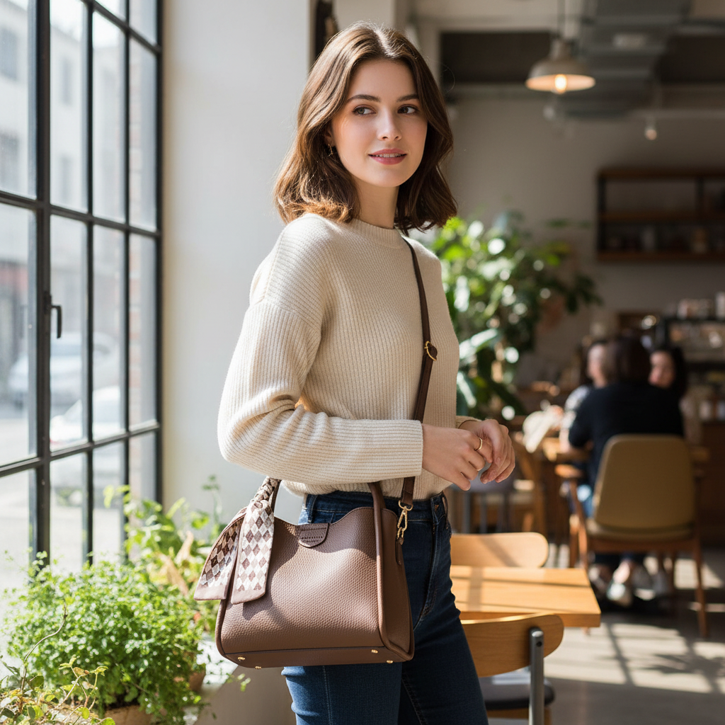 Brown bag lifestyle crossbody